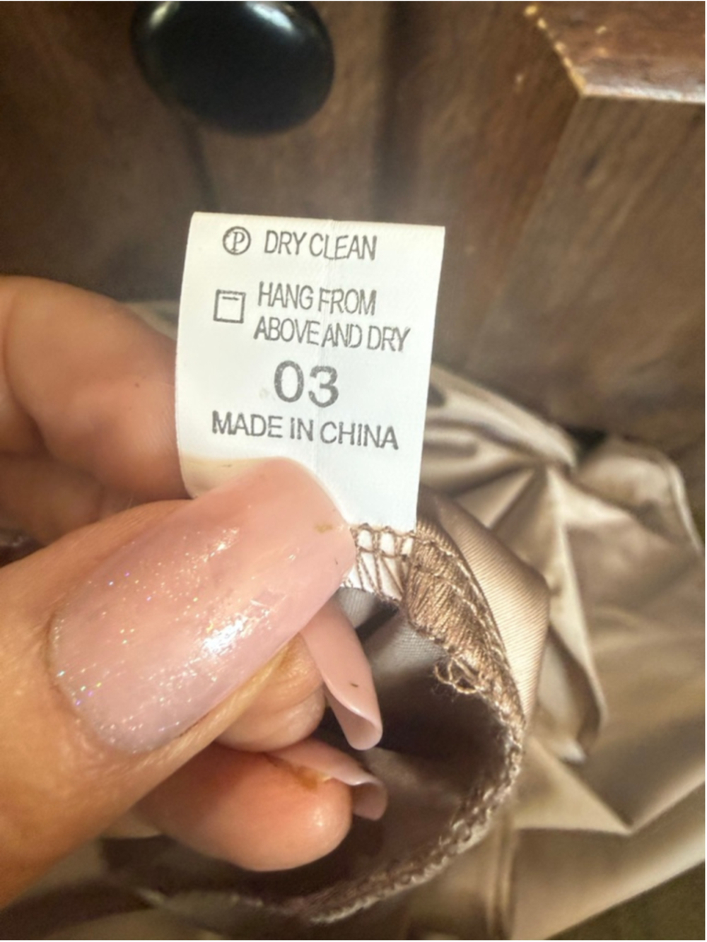 Women's OYS Champagne One Shoulder Dress S - Picture 7 of 12